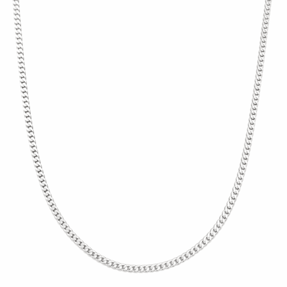 Wamikaa 925 Silver Cuban Chain 18" inches.